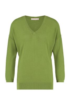 Lusia vneck pullover - dark sahara - 06980