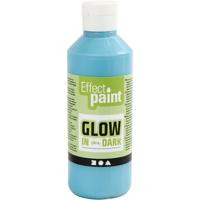 Creativ Company Glow in the dark verf - lichtblauw, 250ml