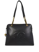 CHANEL Pre-Owned sac porté épaule CC en cuir (1995) - Noir