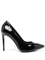 Philipp Plein escarpins 100 mm en cuir verni - Noir