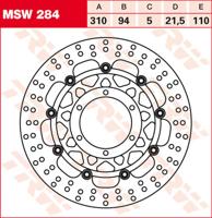 TRW Remschijf, remschijven voor de moto, MSW284