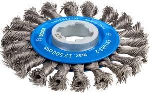 Bosch Accessoires X-LOCK Kegelborstel gevlochten draad 115mm Staal 0.5mm - 1 stuk(s) - 2608620731
