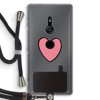 Hartje: Sony Xperia XZ2 Transparant Hoesje met koord