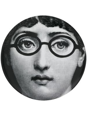 Fornasetti assiette imprimée - Noir
