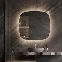 Spiegel Martens & Meijer Lima Organisch 80x80 cm met Indirecte Verlichting Rondom Incl. Verwarming & Dimbare Sensor