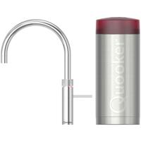 Quooker Fusion Round Keukenkraan Set - Kokend Warm- en Koud Water - Chroom - Inclusief COMBI Reservoir