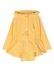 There Was One Kids imperméable à logo imprimé - Jaune