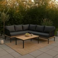 Nohr Loungeset 'Grizel' Met hoekbank en tafel Nohr Loungeset 'Grizel' Met hoekbank en tafel