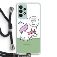 Unicorn: Samsung Galaxy A52s 5G Transparant Hoesje met koord