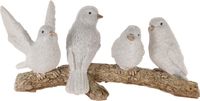Birds On Brach 16X7X7 cm Wit - Nampook