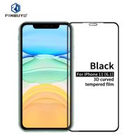 Voor iPhone 11 PINWUYO 9H 3D gebogen gehard glas film (zwart)