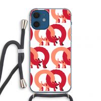 Dogs: iPhone 12 mini Transparant Hoesje met koord