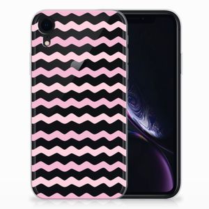 Apple iPhone Xr TPU bumper Waves Roze