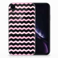 Apple iPhone Xr TPU bumper Waves Roze - thumbnail