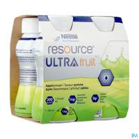Resource Ultra Fruit Appelsmaak 4x200ml