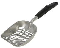 Schepje alu zwart 35 x 14cm met kunststof greep