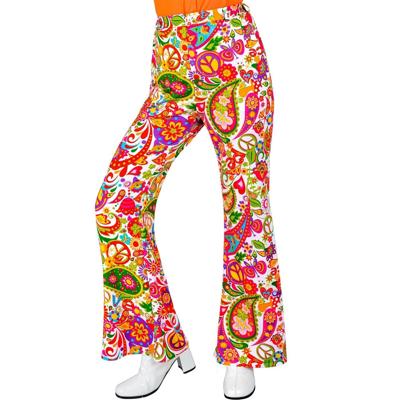 Flared Broek 60&apos;s Peace & Paisley Dames