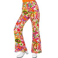 Flared Broek 60&apos;s Peace & Paisley Dames
