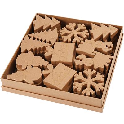 Creativ Company Wintervormen, h: 10-14 cm, 6x6 stuk/ 1 doos Creativ Company Wintervormen, h: 10-14 cm, 6x6 stuk/ 1 doos