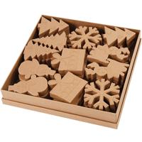 Creativ Company Wintervormen, h: 10-14 cm, 6x6 stuk/ 1 doos Creativ Company Wintervormen, h: 10-14 cm, 6x6 stuk/ 1 doos