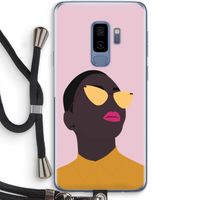 Yellow glasses: Samsung Galaxy S9 Plus Transparant Hoesje met koord
