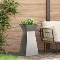 Pilaar Plantenbak Zilver 35 x 35 x 73 cm Staal