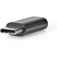 USB-Adapter | USB 2.0 | USB-C© Male | USB Micro-B Female | 480 Gbps | Verguld | Antraciet | Doos