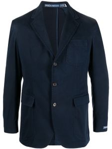 Polo Ralph Lauren blazer boutonné à revers crantés - Bleu