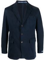 Polo Ralph Lauren blazer boutonné à revers crantés - Bleu