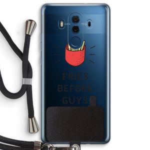 Fries before guys: Huawei Mate 10 Pro Transparant Hoesje met koord