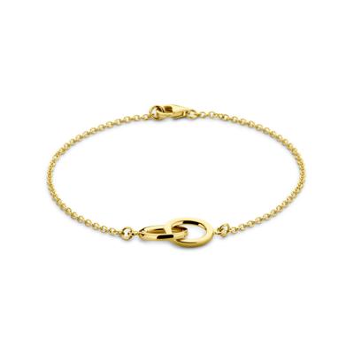 14k Gouden Armband met Ovale Elementen - 1,7 mm, 19 cm