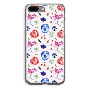 Bloemetjes: iPhone 8 Plus Transparant Hoesje