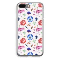 Bloemetjes: iPhone 8 Plus Transparant Hoesje Bloemetjes: iPhone 8 Plus Transparant Hoesje