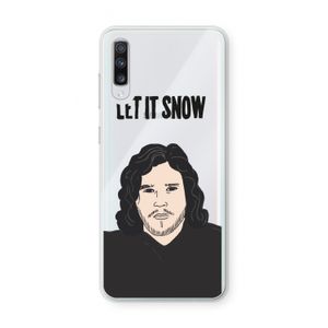 Let It Snow: Samsung Galaxy A70 Transparant Hoesje
