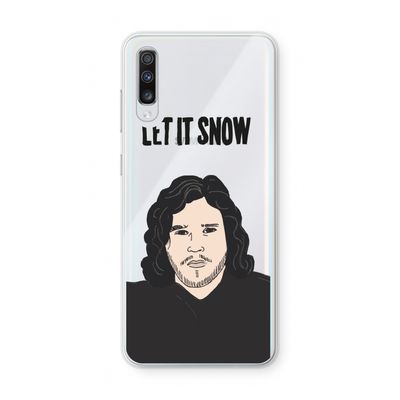 Let It Snow: Samsung Galaxy A70 Transparant Hoesje