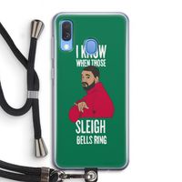 Sleigh Bells Ring: Samsung Galaxy A40 Transparant Hoesje met koord