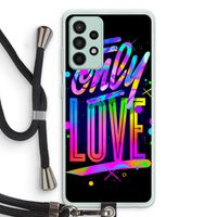 Only Love: Samsung Galaxy A52s 5G Transparant Hoesje met koord Only Love: Samsung Galaxy A52s 5G Transparant Hoesje met koord