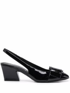 Ferragamo sandales Briget 55 mm en cuir verni - Noir