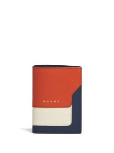 Marni portefeuille colour block à design pliant - Orange