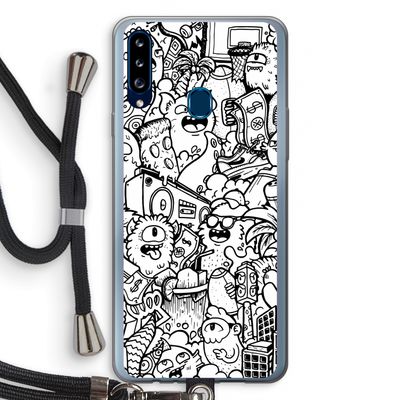 Vexx City #2: Samsung Galaxy A20s Transparant Hoesje met koord