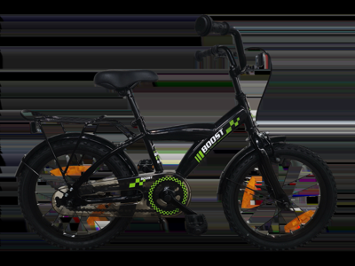 Bikefun Kinderfiets boost 16 inch met remnaaf - zwart