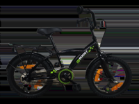 Bikefun Kinderfiets boost 16 inch met remnaaf - zwart