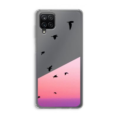 Fly away: Samsung Galaxy A12 Transparant Hoesje
