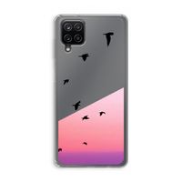 Fly away: Samsung Galaxy A12 Transparant Hoesje
