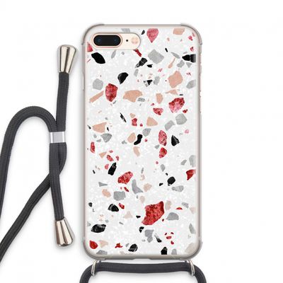 Terrazzo N°12: iPhone 7 PLUS Transparant Hoesje met koord