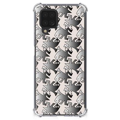 Samsung Galaxy A12 Case Anti-shock Salamander Grey Samsung Galaxy A12 Case Anti-shock Salamander Grey