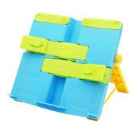 2 PC'S creatief vouwen boekenplank opgewaardeerd draagbare vouwen student boek staan boekhouder (blauw)