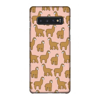 Alpacas: Samsung Galaxy S10 4G Volledig Geprint Hoesje