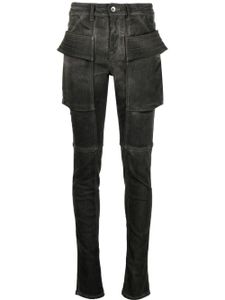 Rick Owens DRKSHDW jean skinny à détail de sangles - Noir