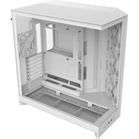 NZXT h9 flow midi tower behuizing (wit (mat) | 2x usb-a | 1x usb-c | tempered glass)